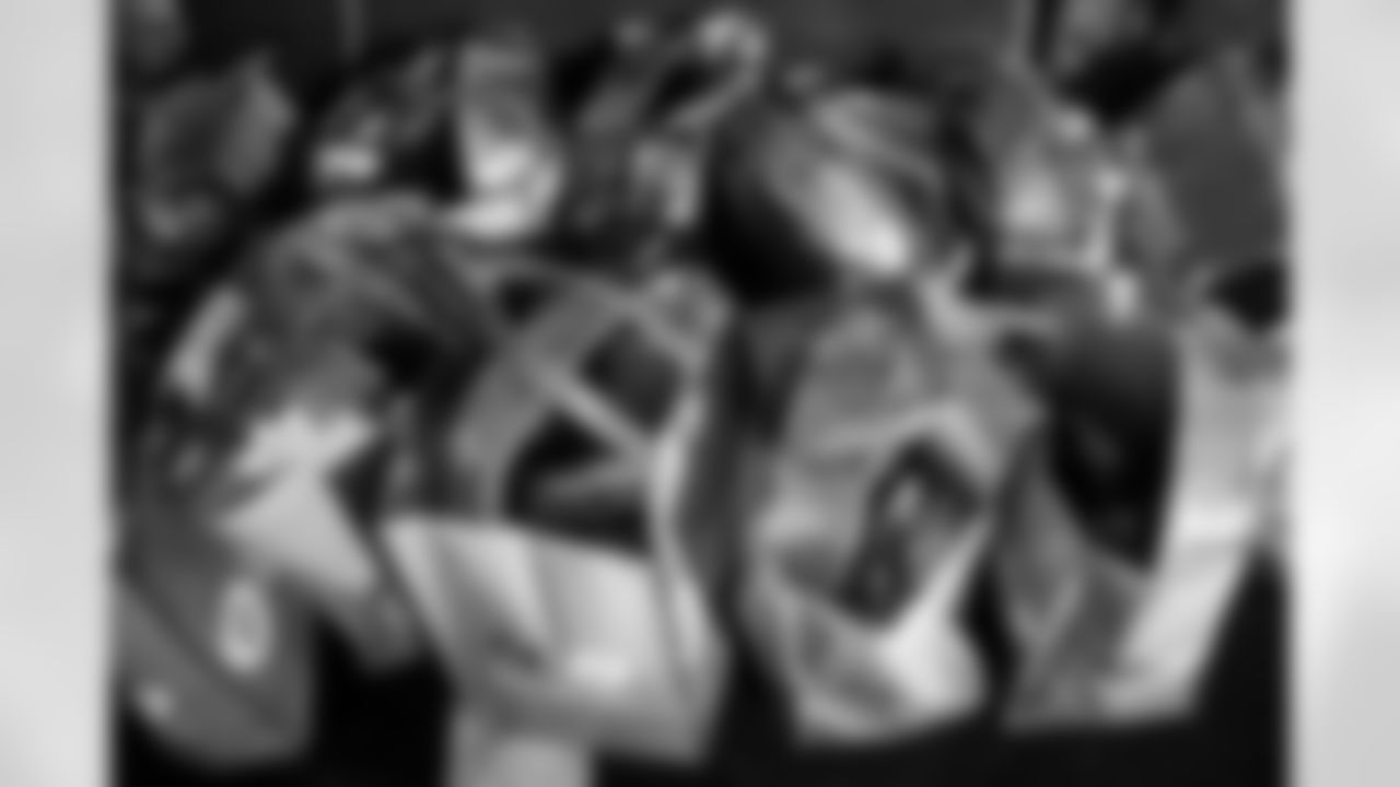 TAMPA, FL - November 25, 2025 - Publix bags filled with meals during Turkey Time with the O-Line. Photo By Kyle Zedaker/Tampa Bay Buccaneers