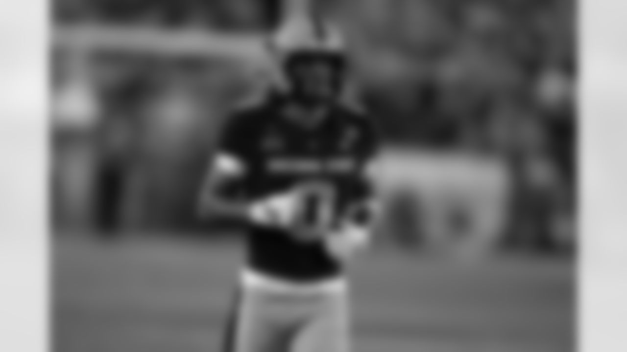 Arizona State wide receiver Jordyn Tyson (0) in the first half of an NCAA college football game against Arizona, Friday, Nov. 28, 2025, in Tempe, Ariz. (AP Photo/Rick Scuteri)