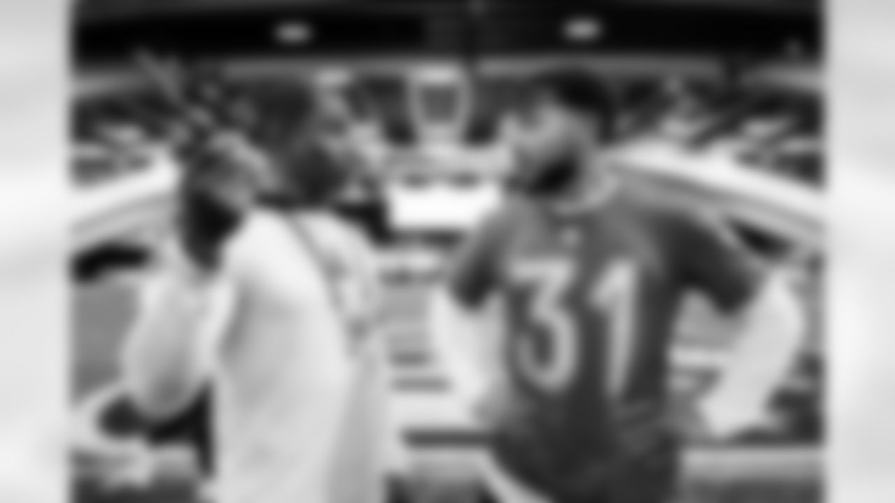 SAN FRANCISCO, CA - February 02, 2026 - Safety Antoine Winfield Jr. #31 of the Tampa Bay Buccaneers during Pro Bowl practice at Moscone Center. Photo By Tori Richman/Tampa Bay Buccaneers