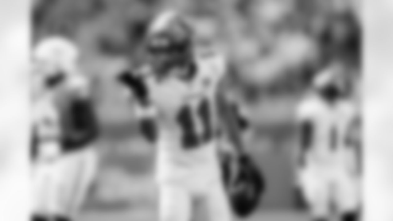 MIAMI GARDENS, FL - December 28, 2025 - Wide Receiver Jalen McMillan #11 of the Tampa Bay Buccaneers during the game between the Tampa Bay Buccaneers and Miami Dolphins. The Bucs lost the game, 20-17. Photo By Tori Richman/Tampa Bay Buccaneers