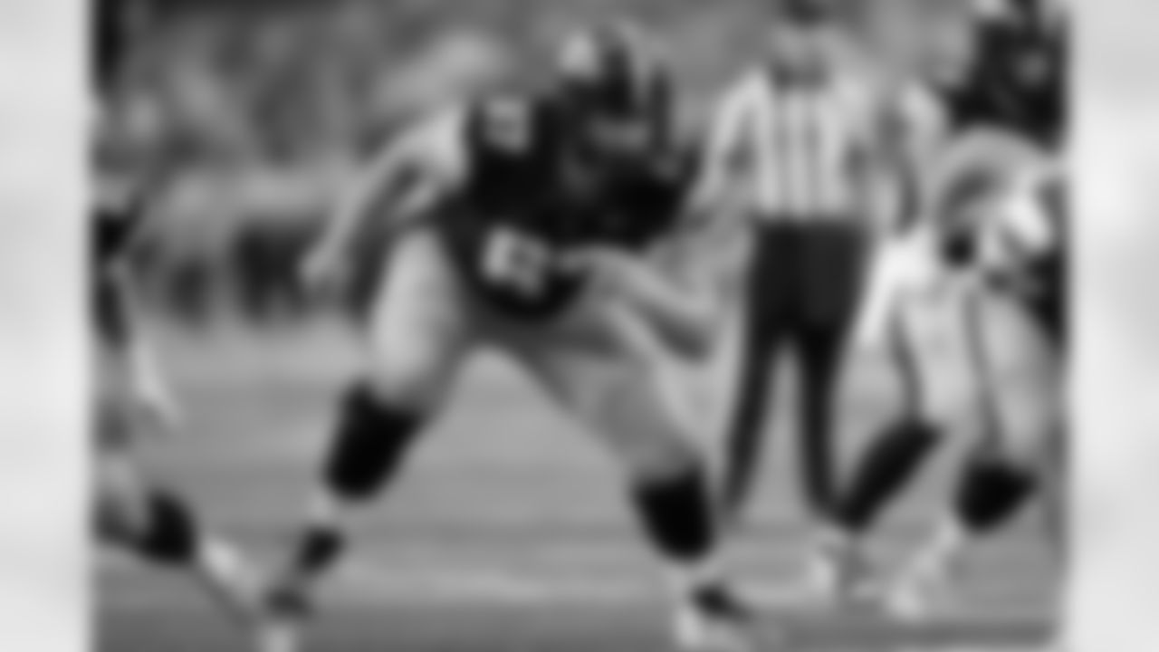 Iowa offensive lineman Gennings Dunker (67) looks to make a block during the second half of an NCAA college football game against Albany, Saturday, Aug. 30, 2025, in Iowa City, Iowa. (AP Photo/Charlie Neibergall)