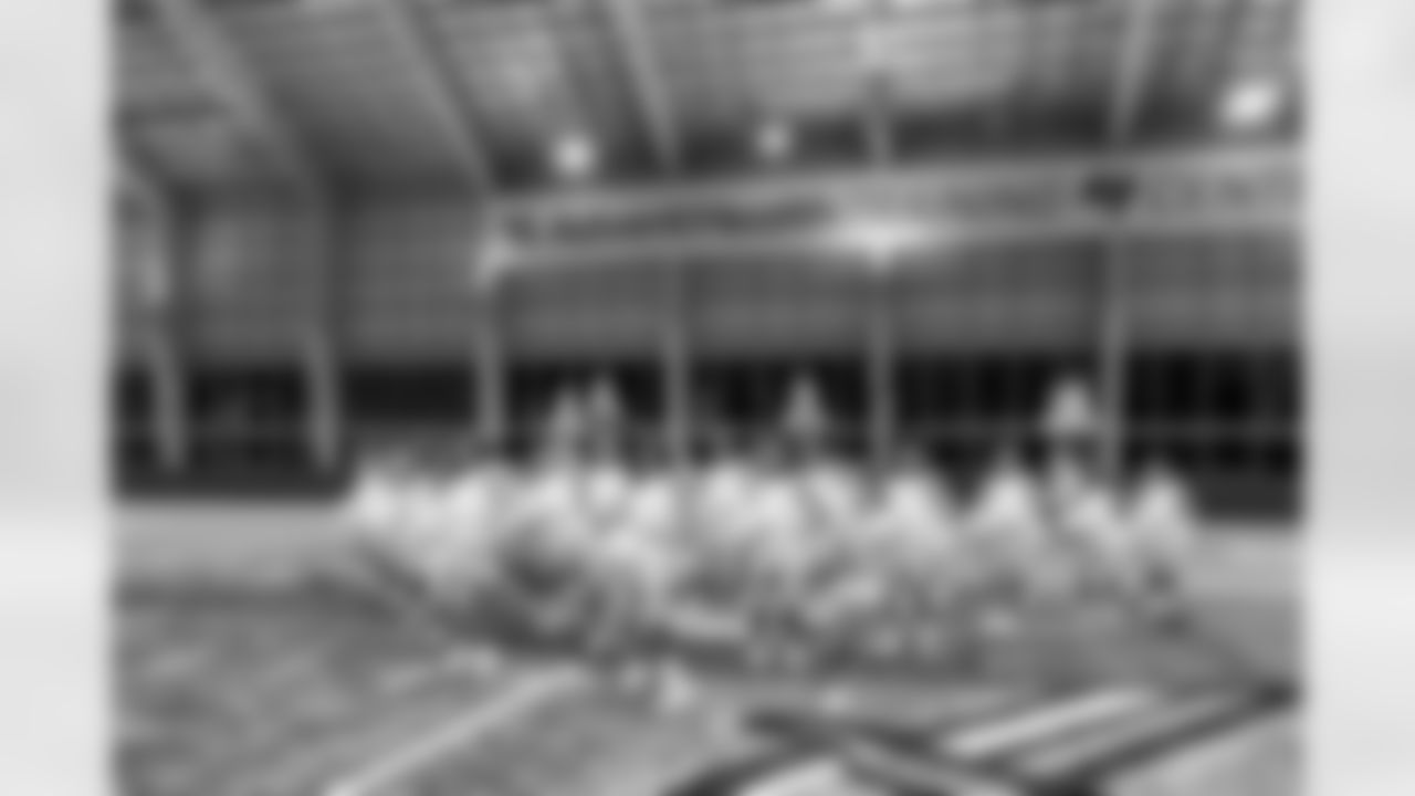 TAMPA, FL - December 09, 2025 - Tampa Bay Buccaneers Cheerleaders during Field Rehearsal at AdventHealth Training Center. Photo By Tori Richman/Tampa Bay Buccaneers