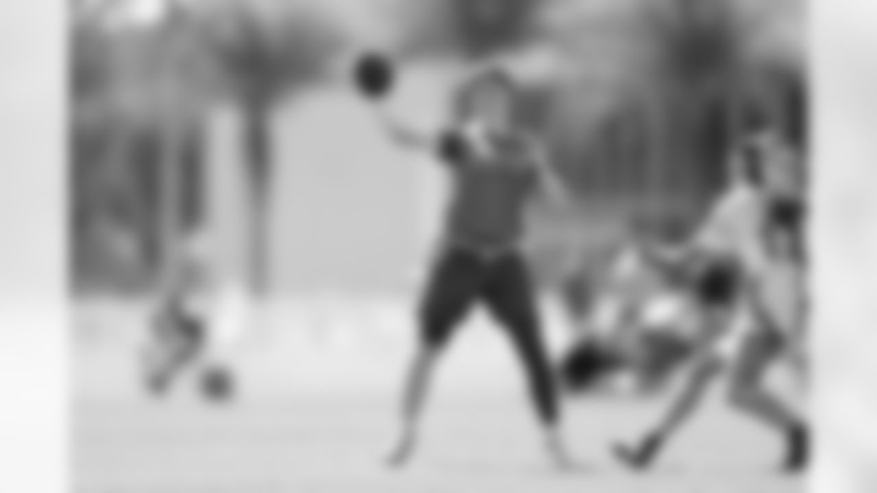 TAMPA, FL - February 13, 2026 - The 2026 Girls Flag Football Preseason Classic at AdventHealth Training Center. Photo By Cian Leach/Tampa Bay Buccaneers