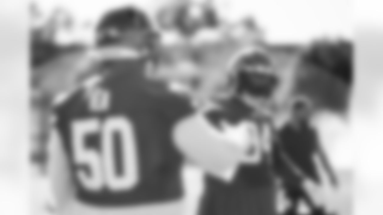 TAMPA, FL - December 24, 2025 - Defensive Tackle Vita Vea #50 and Defensive Lineman Calijah Kancey #94 of the Tampa Bay Buccaneers during practice at AdventHealth Training Center. Photo By Kyle Zedaker/Tampa Bay Buccaneers