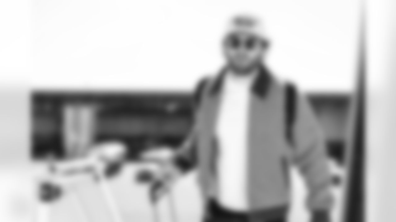 TAMPA, FL - November 15, 2025 - Quarterback Baker Mayfield #6 of the Tampa Bay Buccaneers departs before the Bucs' game against the Buffalo Bills. Photo By Tori Richman/Tampa Bay Buccaneers