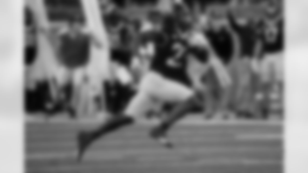 Wake Forest running back Demond Claiborne (23) run for a touchdown against Pittsburgh during the second half of an NCAA college football game in Winston-Salem, N.C., Saturday, Oct. 21, 2023. (AP Photo/Chuck Burton)