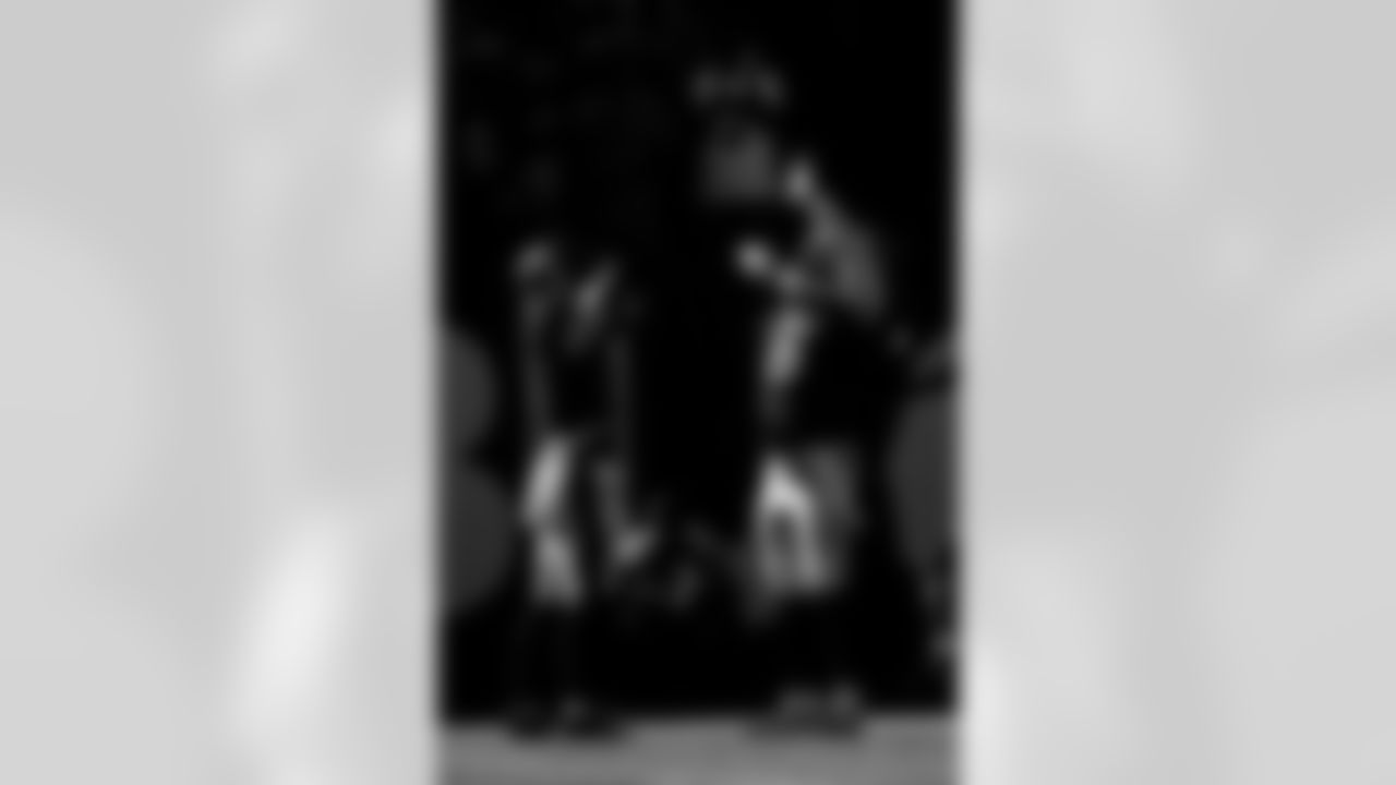 TAMPA, FL - November 30, 2025 - Running Back Bucky Irving #7 and Quarterback Baker Mayfield #6 of the Tampa Bay Buccaneers during the game between the Arizona Cardinals and Tampa Bay Buccaneers. The Bucs won the game, 20-17. Photo By Tori Richman/Tampa Bay Buccaneers