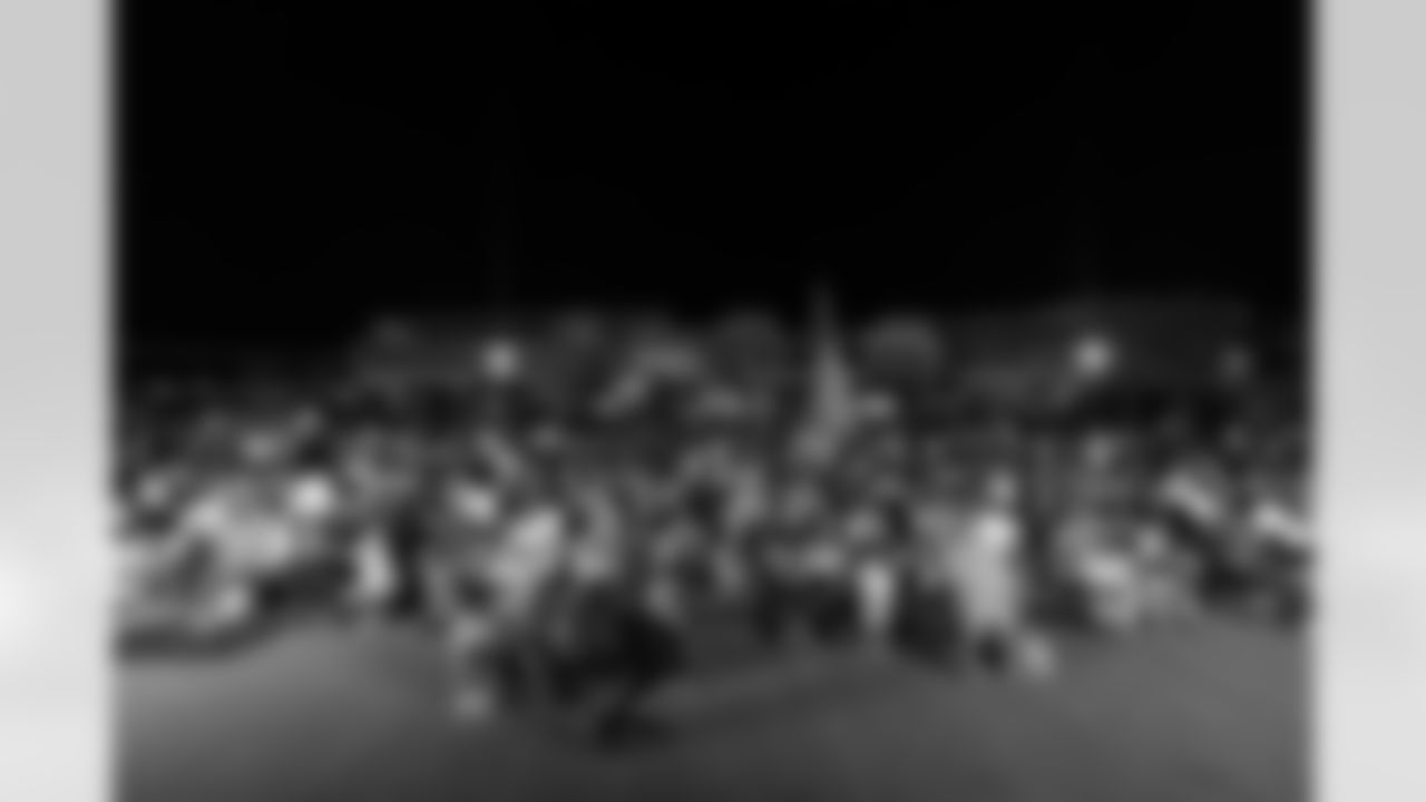 TAMPA, FL - November 23, 2025 - Fans during the Watch Party at Armature Works during the game between the Tampa Bay Buccaneers and the Los Angeles Rams. Photo By Doug DeFelice/Tampa Bay Buccaneers