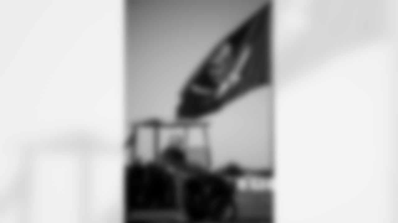 TAMPA, FL - December 24, 2025 - Senior Offensive Assistant Tom Moore of the Tampa Bay Buccaneers during practice at AdventHealth Training Center. Photo By Kyle Zedaker/Tampa Bay Buccaneers