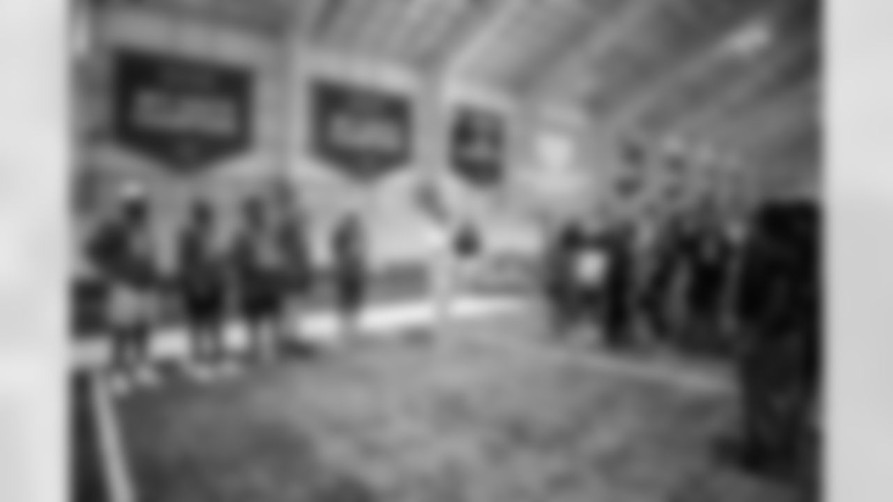 TAMPA, FL - December 16, 2025 - The final session of the Player-Student Mentoring Program at AdventHealth Training Center. Photo By Kyle Zedaker/Tampa Bay Buccaneers