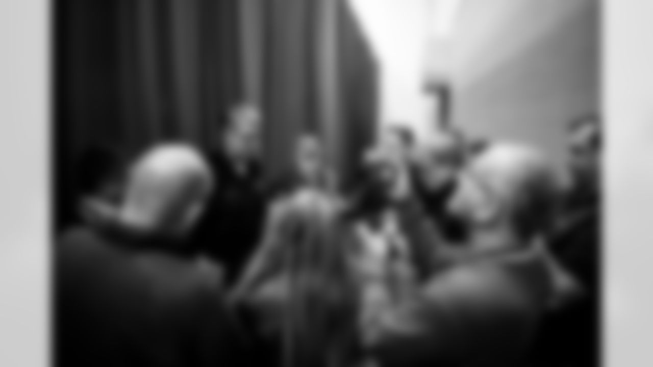 INDIANAPOLIS, IN - February 24, 2026 - General Manager Jason Licht during Media Day at the 2026 NFL Combine. Photo By Tori Richman/Tampa Bay Buccaneers