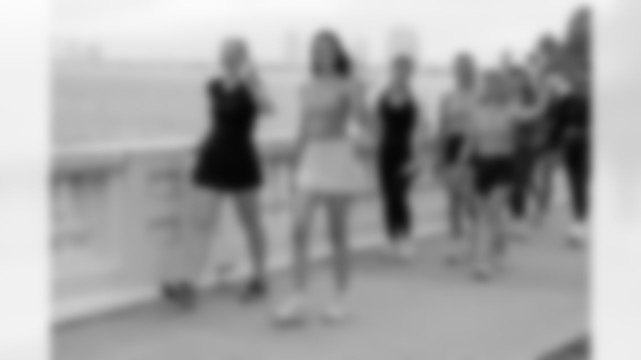 TAMPA, FL - December 06, 2025 - She is Football Bayshore Walk: Raise The Flags event with Bayshore Breakfast Club and Tampa Girls Social & Wellness at Hyde House Public Studio. Photo By Mike Carlson/Tampa Bay Buccaneers