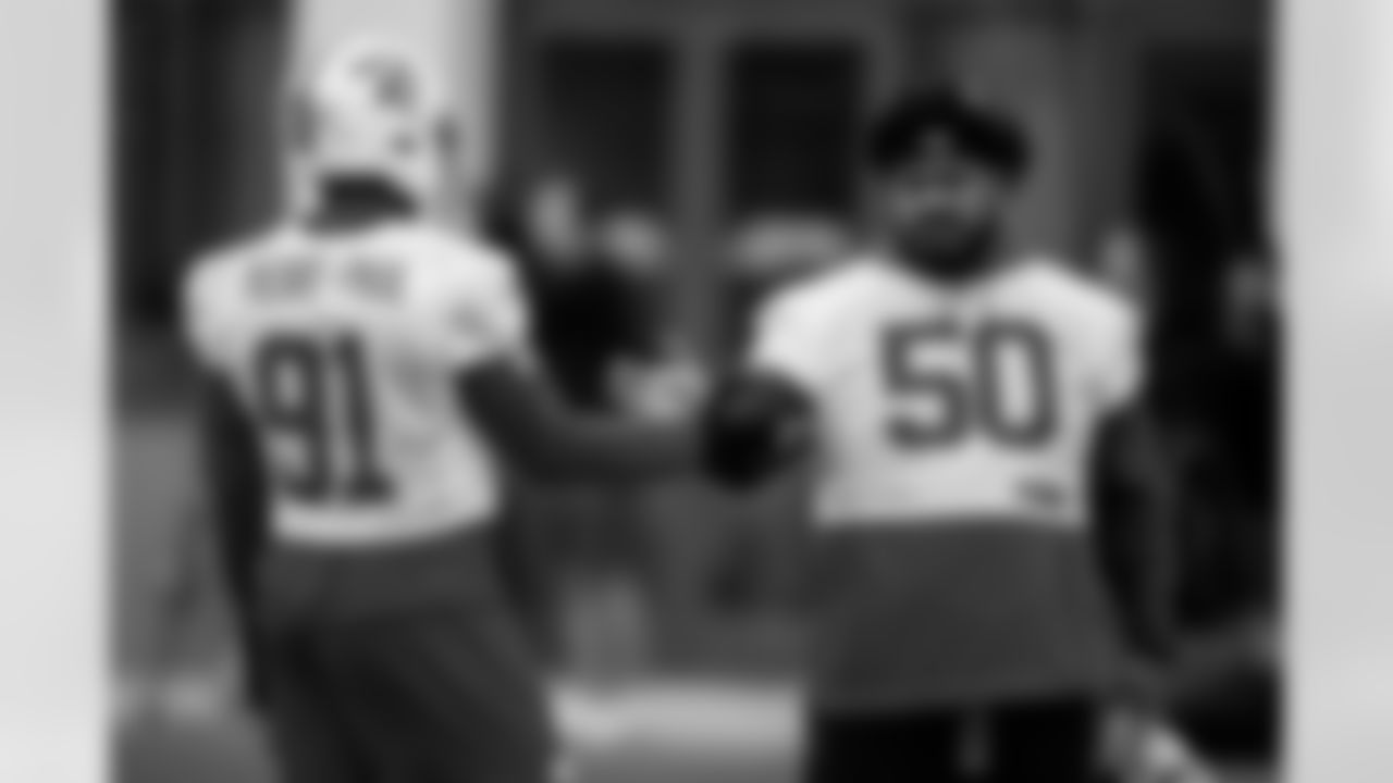 TAMPA, FL - December 10, 2025 - Week 15 practice at AdventHealth Training Center. Photo By Kyle Zedaker/Tampa Bay Buccaneers