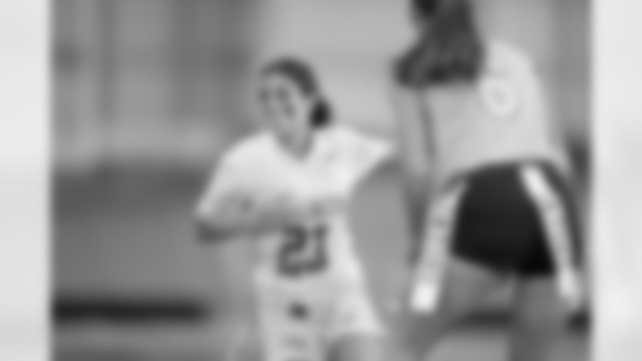 TAMPA, FL - February 13, 2026 - The 2026 Girls Flag Football Preseason Classic at AdventHealth Training Center. Photo By Cian Leach/Tampa Bay Buccaneers