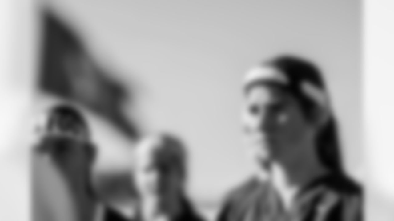 TAMPA, FL - February 10, 2026 - The 2026 Girls Flag Football Preseason Classic at AdventHealth Training Center. Photo By Tori Richman/Tampa Bay Buccaneers