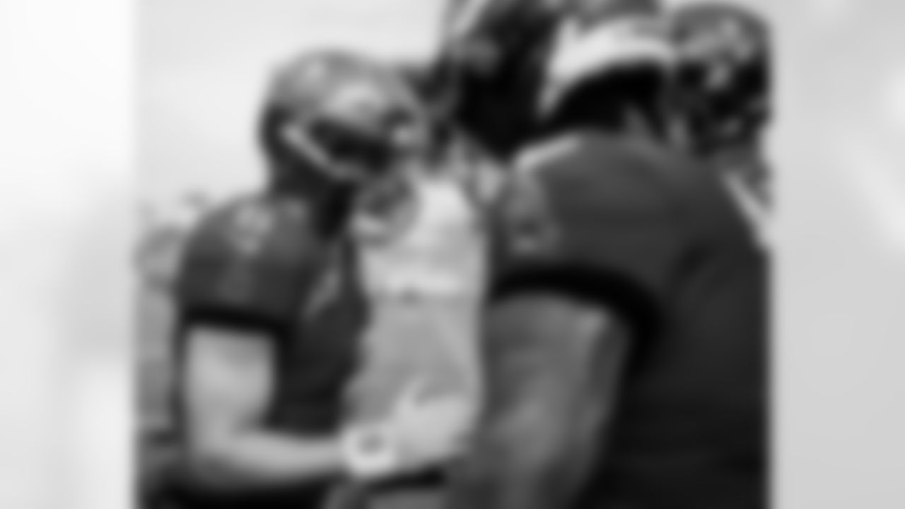 TAMPA, FL - December 07, 2025 - The Tampa Bay Buccaneers and New Orleans Saints play a regular season game at Raymond James Stadium. The Bucs lost the game, 24-20. Photo By Kyle Zedaker/Tampa Bay Buccaneers