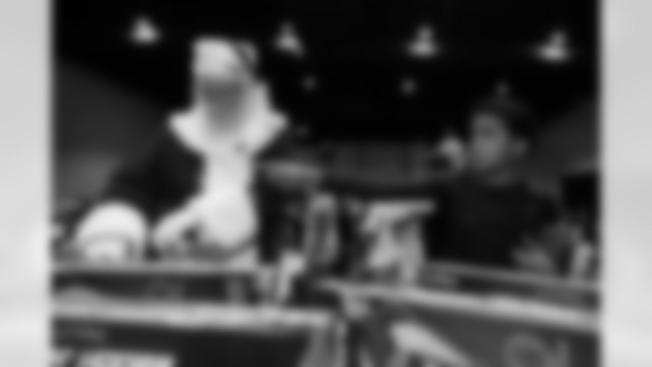 TAMPA, FL - December 16, 2025 - The Baker and Emily Mayfield Foundation's annual 'Passing The Joy' event. Photo By Doug DeFelice/Tampa Bay Buccaneers