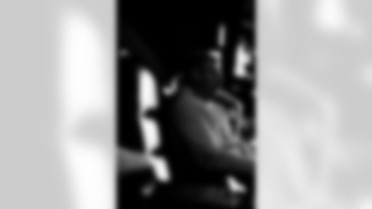 INDIANAPOLIS, IN - February 27, 2026 - National Scout Andy Speyer during Workouts at the 2026 NFL Combine at Lucas Oil Stadium. Photo By Tori Richman/Tampa Bay Buccaneers