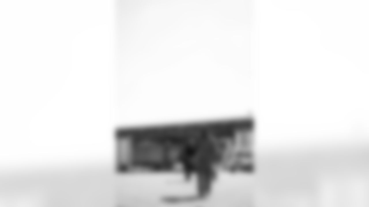 TAMPA, FL - November 15, 2025 - Outside Linebacker Mohamed Kamara #59 of the Tampa Bay Buccaneers departs before the Bucs' game against the Buffalo Bills. Photo By Tori Richman/Tampa Bay Buccaneers