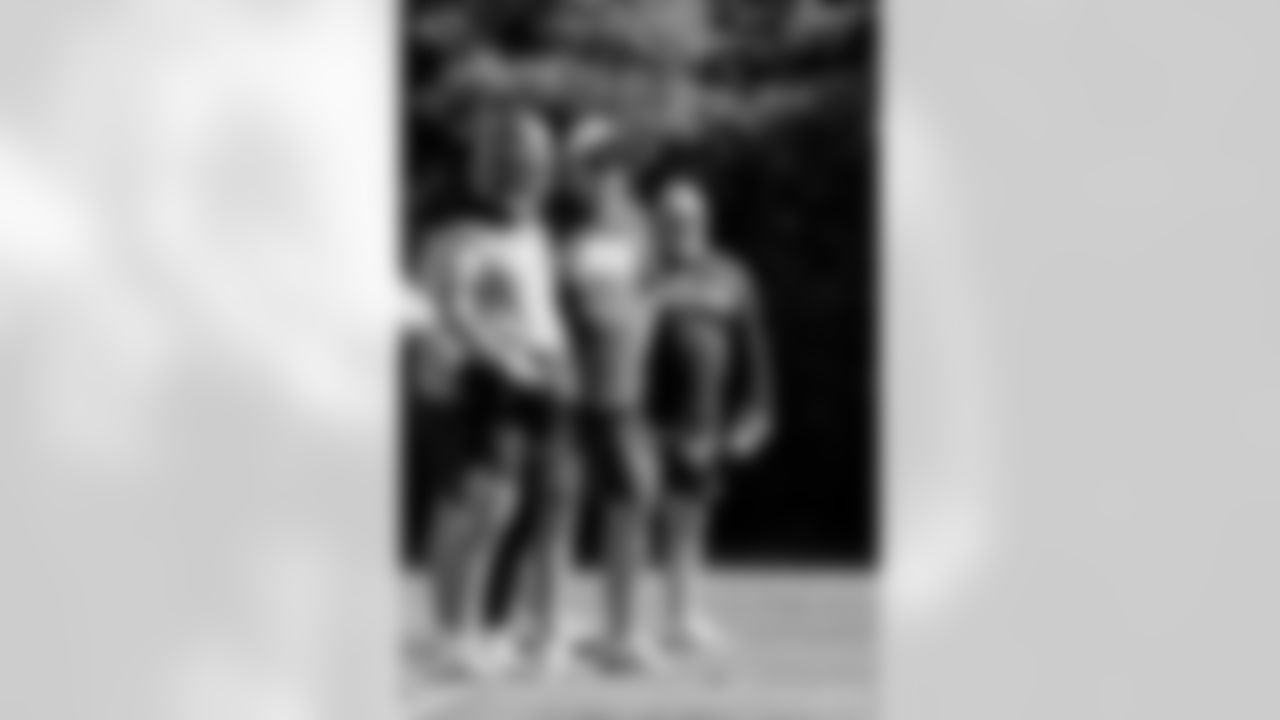 TAMPA, FL - November 20, 2025 - Quarterback Baker Mayfield #6 of the Tampa Bay Buccaneers and General Manager Jason Licht during practice at AdventHealth Training Center. Photo By Tori Richman/Tampa Bay Buccaneers