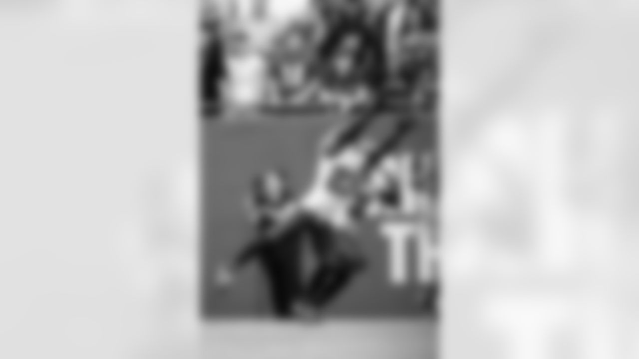 TAMPA, FL - November 09, 2025 - Safety Tykee Smith #23 of the Tampa Bay Buccaneers intercepts a pass during the game between the New England Patriots and Tampa Bay Buccaneers. The Bucs lost the game, 28-23. Photo By Doug DeFelice/Tampa Bay Buccaneers