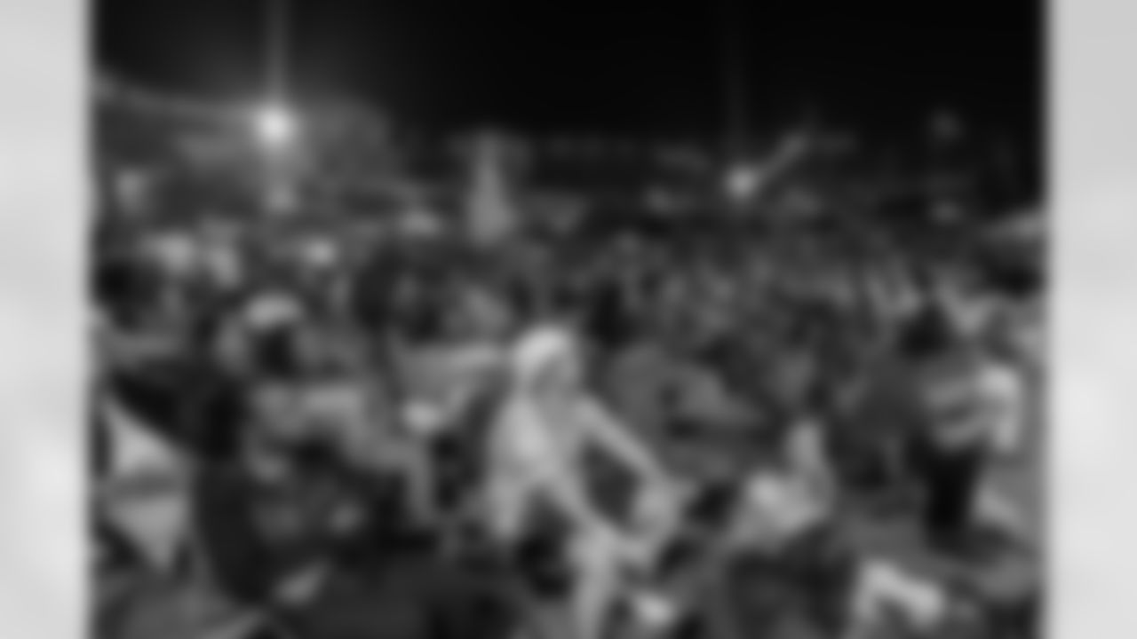 TAMPA, FL - November 23, 2025 - Fans during the Watch Party at Armature Works during the game between the Tampa Bay Buccaneers and the Los Angeles Rams. Photo By Doug DeFelice/Tampa Bay Buccaneers