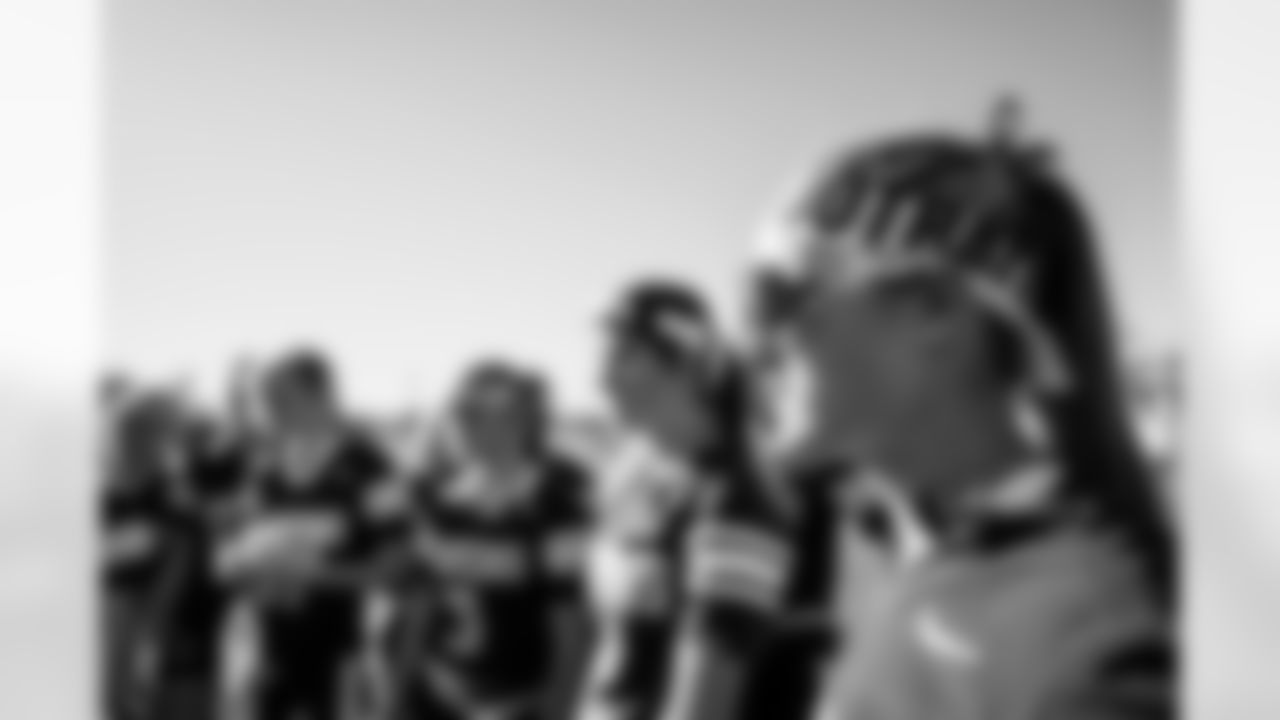 TAMPA, FL - February 10, 2026 - The 2026 Girls Flag Football Preseason Classic at AdventHealth Training Center. Photo By Tori Richman/Tampa Bay Buccaneers