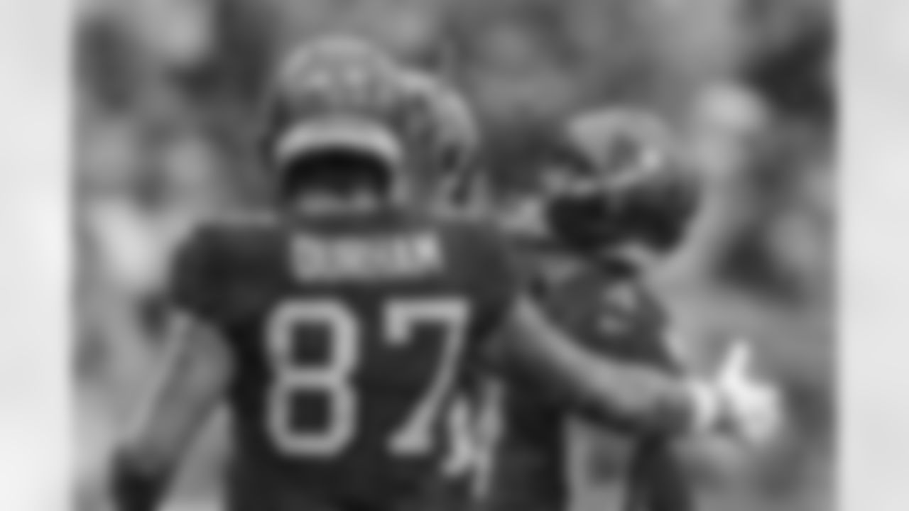 TAMPA, FL - December 07, 2025 - The Tampa Bay Buccaneers and New Orleans Saints during a regular season game at Raymond James Stadium. The Bucs lost the game, 24-20. Photo By Doug DeFelice/Tampa Bay Buccaneers