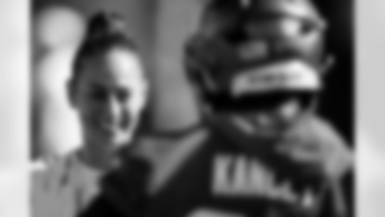 TAMPA, FL - December 24, 2025 - Director of Rehabilitation and Performance Coach Maral Javadifar of the Tampa Bay Buccaneers during practice at AdventHealth Training Center. Photo By Kyle Zedaker/Tampa Bay Buccaneers