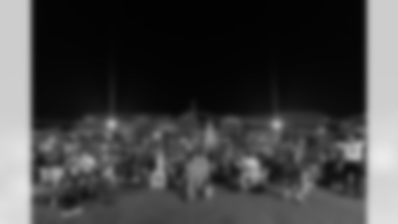 TAMPA, FL - November 23, 2025 - Fans during the Watch Party at Armature Works during the game between the Tampa Bay Buccaneers and the Los Angeles Rams. Photo By Doug DeFelice/Tampa Bay Buccaneers