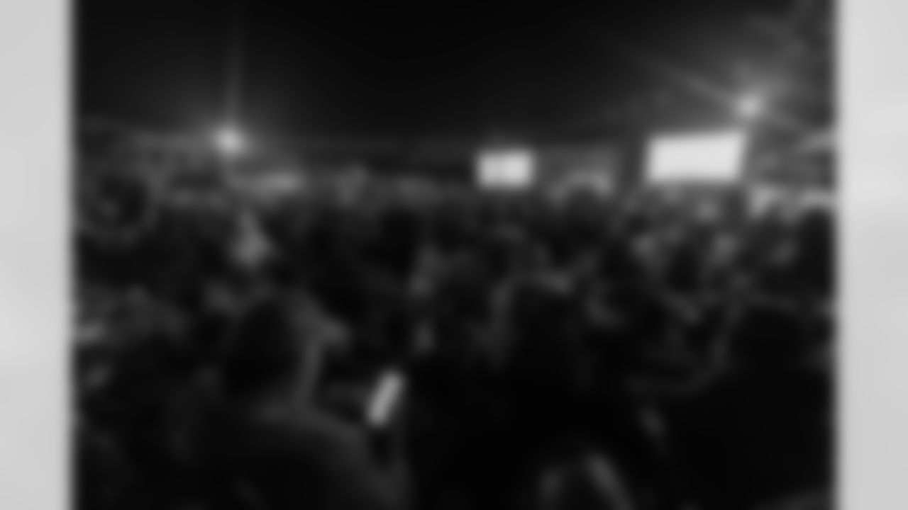 TAMPA, FL - November 23, 2025 - Watch Party at Armature Works during the game between the Tampa Bay Buccaneers and the Los Angeles Rams. Photo By Doug DeFelice/Tampa Bay Buccaneers