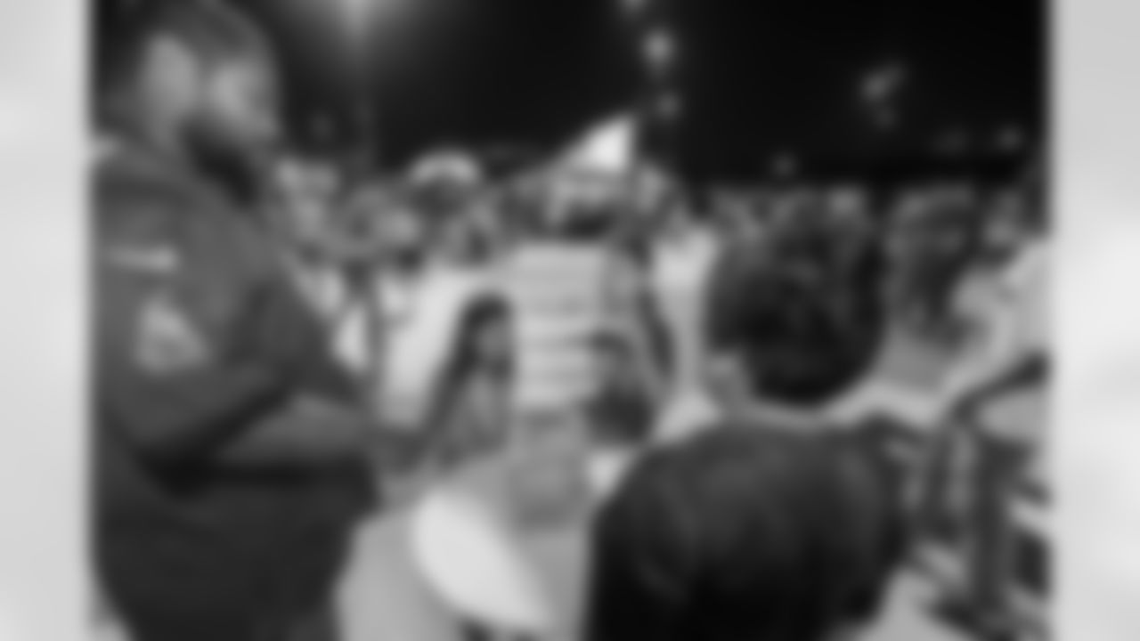 TAMPA, FL - November 23, 2025 - Fans during the Watch Party at Armature Works during the game between the Tampa Bay Buccaneers and the Los Angeles Rams. Photo By Doug DeFelice/Tampa Bay Buccaneers