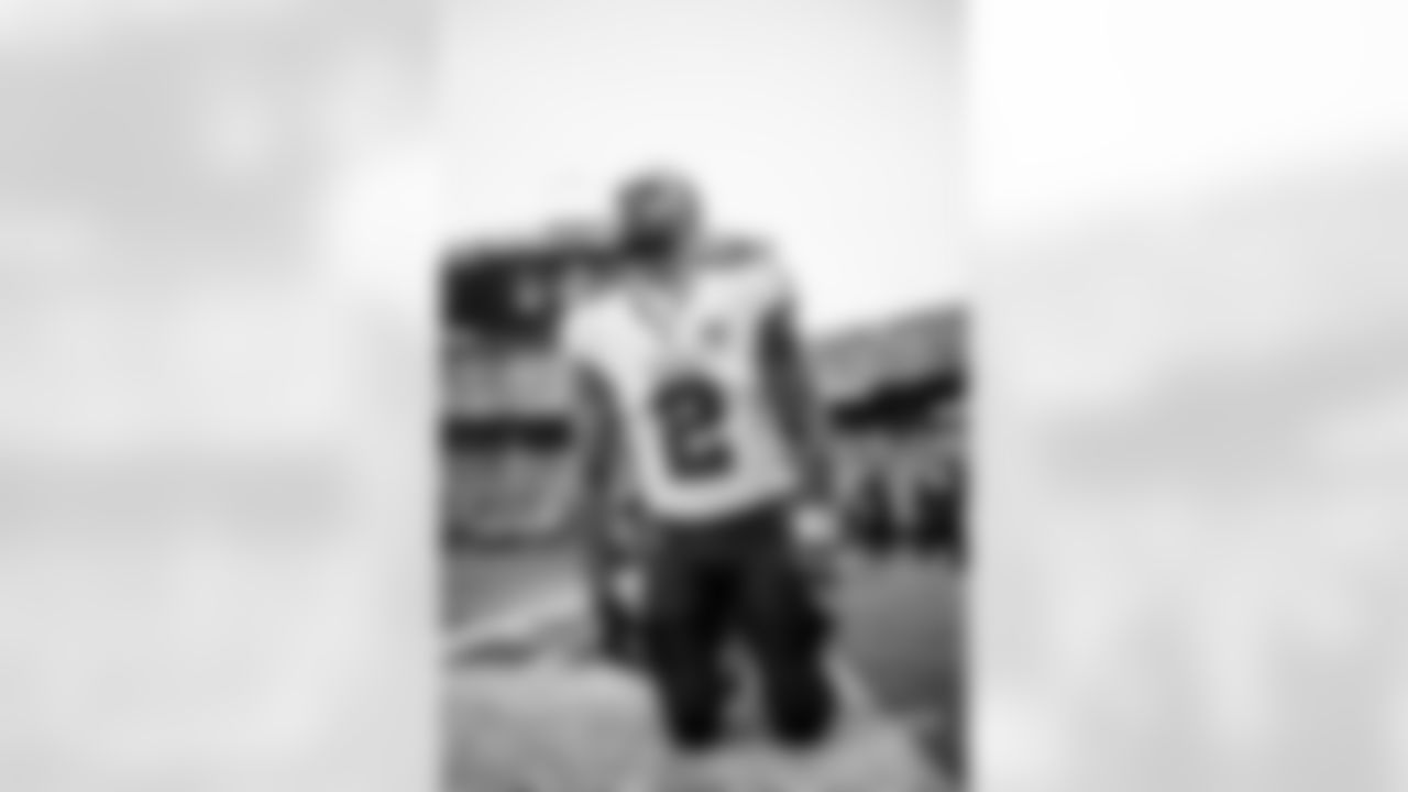 CHARLOTTE, NC - December 21, 2025 - Wide Receiver Emeka Egbuka #2 of the Tampa Bay Buccaneers before the game between the Tampa Bay Buccaneers and Carolina Panthers. The Bucs lost the game, 23-20. Photo By Tori Richman/Tampa Bay Buccaneers