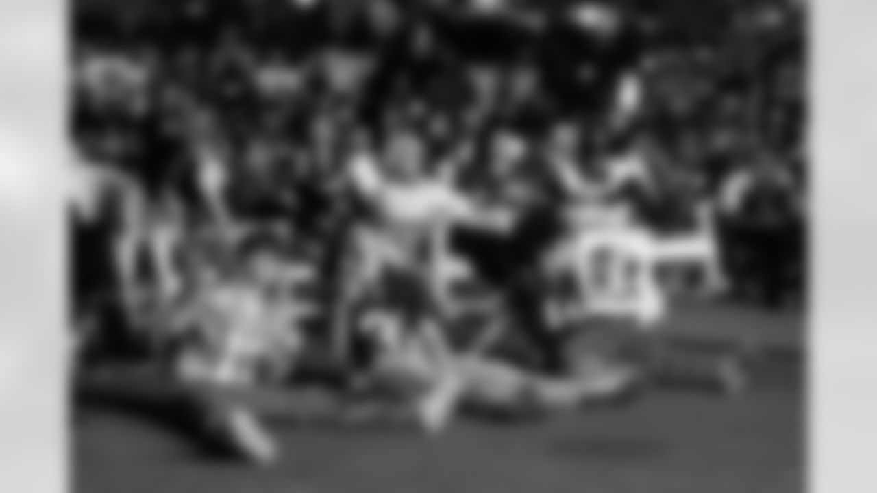 TAMPA, FL - November 23, 2025 - Fans during the Watch Party at Armature Works during the game between the Tampa Bay Buccaneers and the Los Angeles Rams. Photo By Doug DeFelice/Tampa Bay Buccaneers