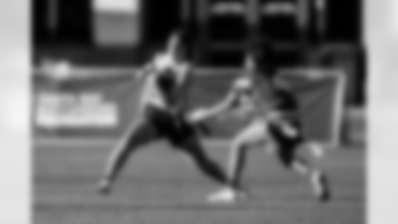 TAMPA, FL - February 10, 2026 - The 2026 Girls Flag Football Preseason Classic at AdventHealth Training Center. Photo By Tori Richman/Tampa Bay Buccaneers