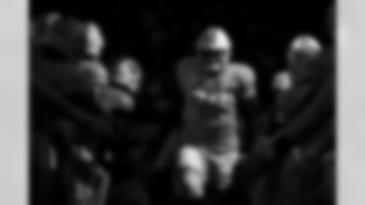 TAMPA, FL - December 11, 2025 - The Tampa Bay Buccaneers and Atlanta Falcons during a regular season game at Raymond James Stadium. The Bucs lost the game, 29-28. Photo By Kyle Zedaker/Tampa Bay Buccaneers