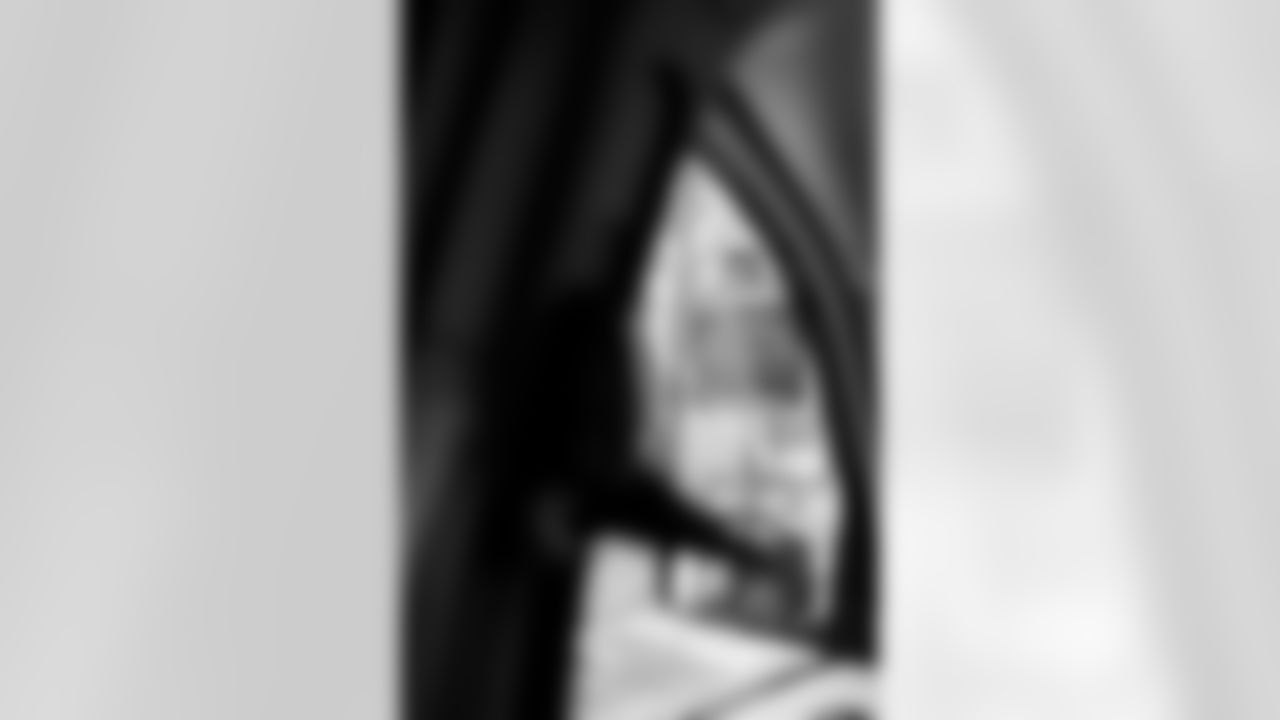 INDIANAPOLIS, IN - February 23, 2026 - Scouts arrive in Indianapolis for the 2026 NFL Combine at Lucas Oil Stadium. Photo By Tori Richman/Tampa Bay Buccaneers