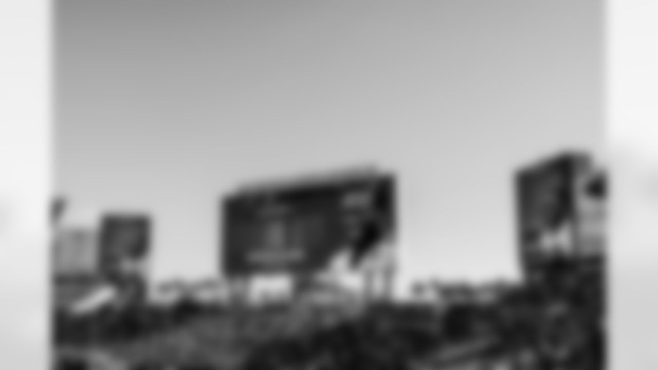 TAMPA, FL - November 30, 2025 - A general view of Simeon Rice's Ring of Honor induction ceremony at halftime during the game between the Arizona Cardinals and Tampa Bay Buccaneers. The Bucs won the game, 20-17. Photo By Dave Pullis/Tampa Bay Buccaneers