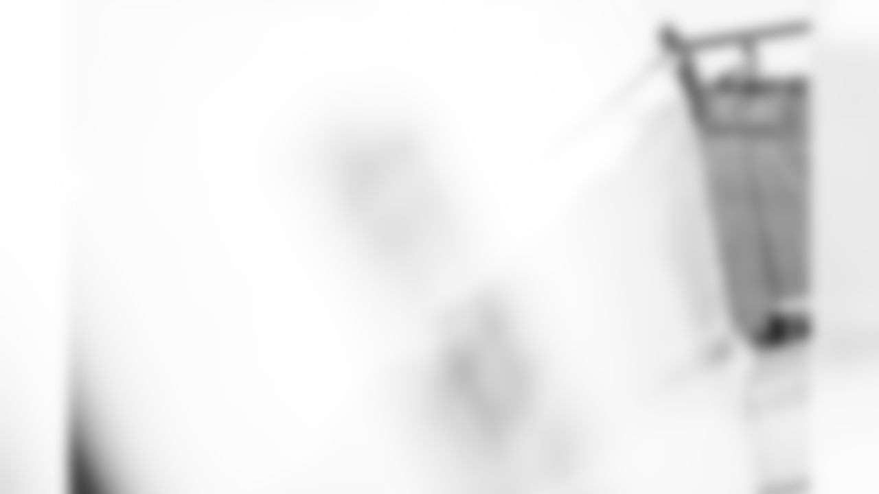 TAMPA, FL - November 22, 2025 - Linebacker Nick Jackson #53 of the Tampa Bay Buccaneers departs before the game against the Los Angeles Rams. Photo By Tori Richman/Tampa Bay Buccaneers