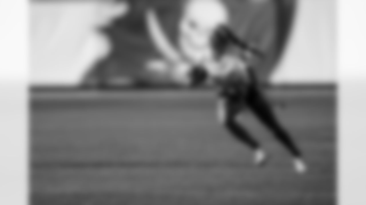 TAMPA, FL - February 12, 2026 - The 2026 Girls Flag Football Preseason Classic at AdventHealth Training Center. Photo By Tori Richman/Tampa Bay Buccaneers