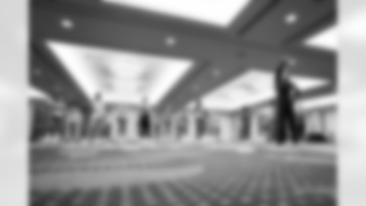 SAN FRANCISCO, CA - February 01, 2026 - Tampa Bay Buccaneers Pro Bowl Cheerleader Savannah during rehearsals. Photo By Tori Richman/Tampa Bay Buccaneers