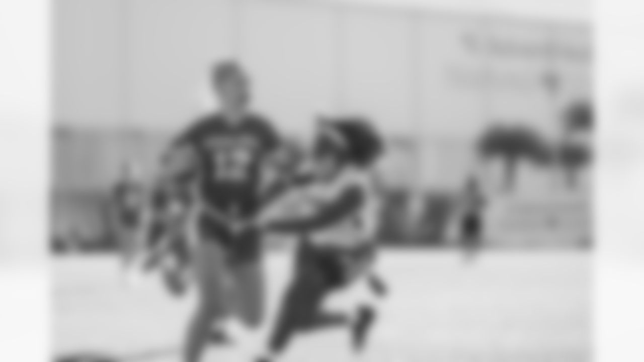 TAMPA, FL - February 10, 2026 - The 2026 Girls Flag Football Preseason Classic at AdventHealth Training Center. Photo By Tori Richman/Tampa Bay Buccaneers