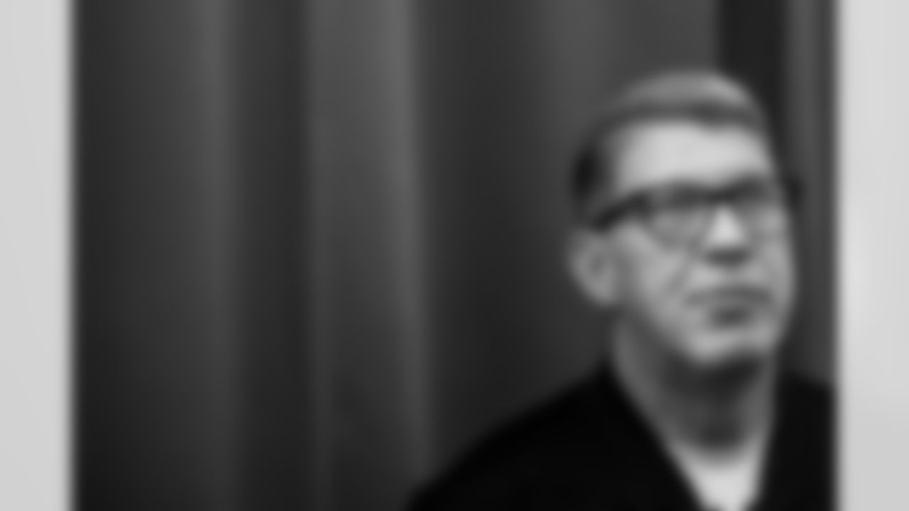 INDIANAPOLIS, IN - February 24, 2026 - General Manager Jason Licht during Media Day at the 2026 NFL Combine. Photo By Tori Richman/Tampa Bay Buccaneers