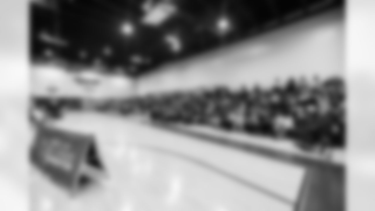 TAMPA, FL - October 17, 2025 - A general view during an event teaching Medal of Honor values to students at Marion Rodgers Middle Magnet School. Photo By Doug DeFelice/Tampa Bay Buccaneers
