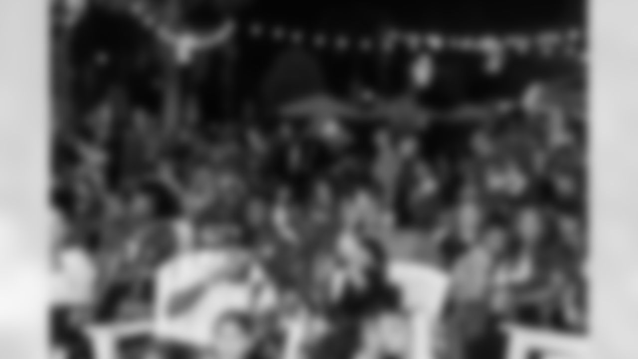 TAMPA, FL - November 23, 2025 - Fans during the Watch Party at Armature Works during the game between the Tampa Bay Buccaneers and the Los Angeles Rams. Photo By Doug DeFelice/Tampa Bay Buccaneers