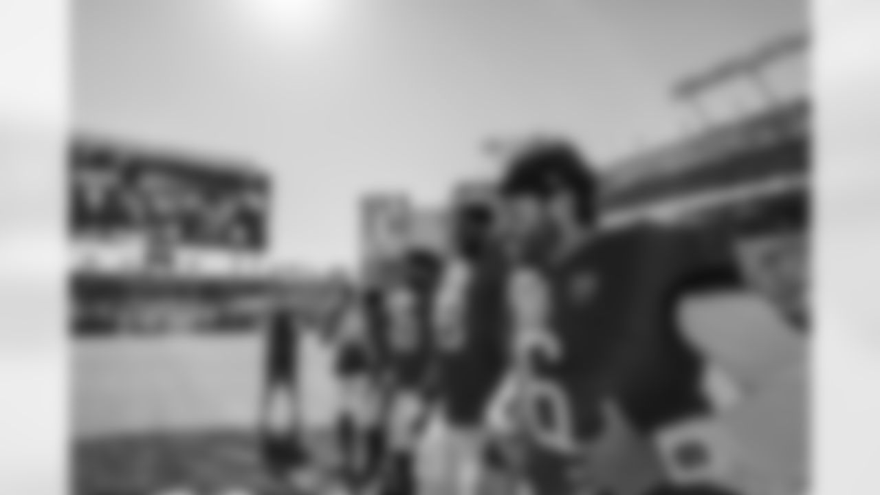 TAMPA, FL - November 30, 2025 - Quarterback Baker Mayfield #6 of the Tampa Bay Buccaneers before the game between the Arizona Cardinals and Tampa Bay Buccaneers. The Bucs won the game, 20-17. Photo By Tori Richman/Tampa Bay Buccaneers