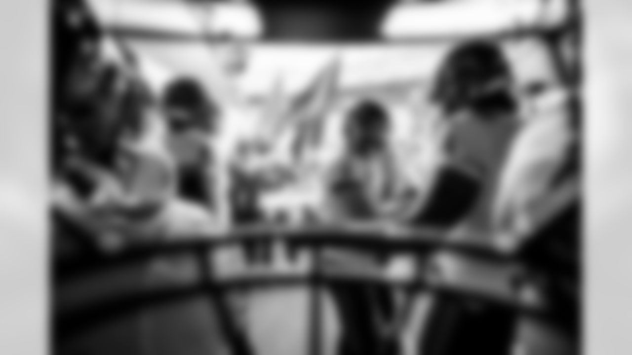 TAMPA, FL - November 09, 2025 - Quarterback Baker Mayfield #6 of the Tampa Bay Buccaneers before the game between the New England Patriots and Tampa Bay Buccaneers. The Bucs lost the game, 28-23. Photo By Kyle Zedaker/Tampa Bay Buccaneers