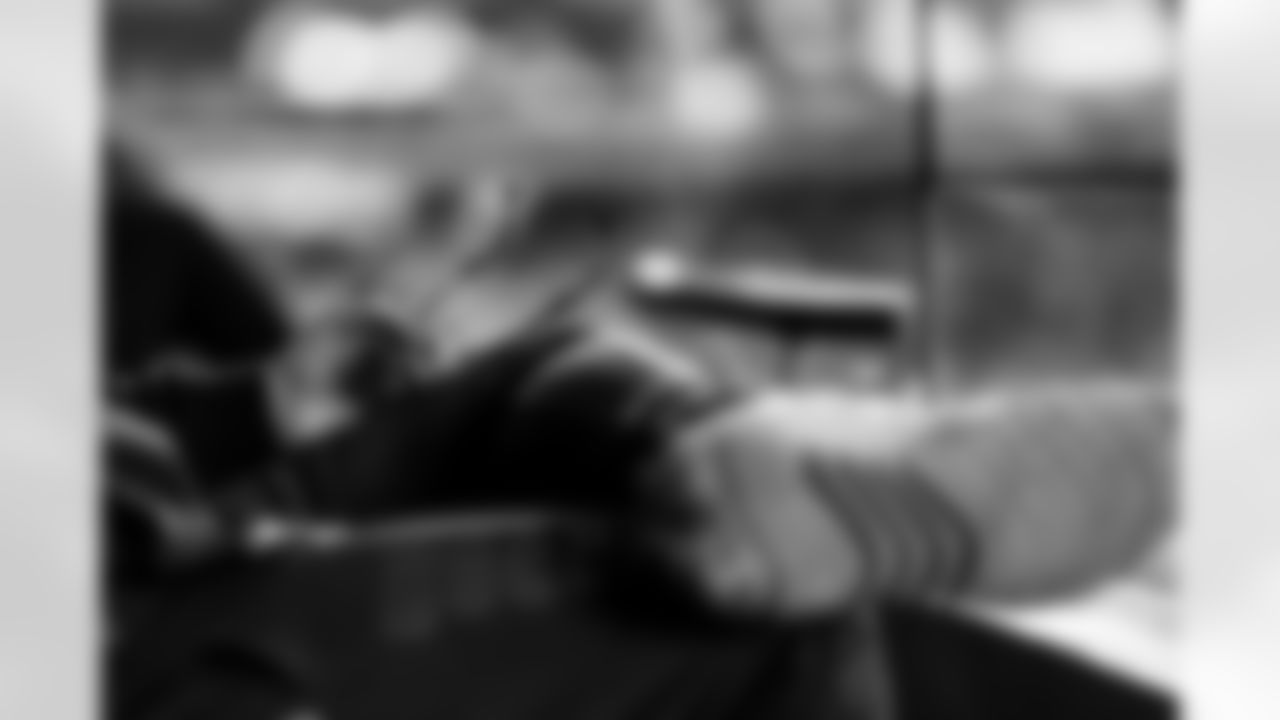 INDIANAPOLIS, IN - February 26, 2026 - The 2026 NFL Combine at Lucas Oil Stadium. Photo By Tori Richman/Tampa Bay Buccaneers