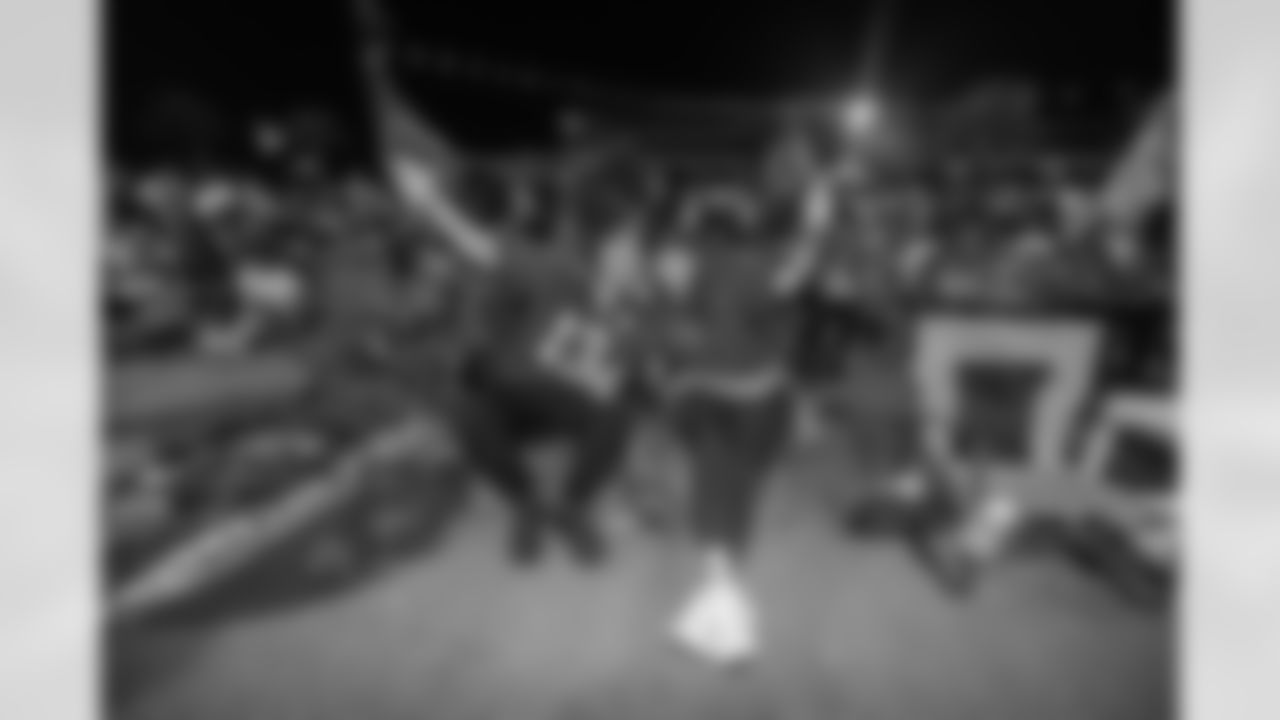 TAMPA, FL - November 23, 2025 - Fans during the Watch Party at Armature Works during the game between the Tampa Bay Buccaneers and the Los Angeles Rams. Photo By Doug DeFelice/Tampa Bay Buccaneers