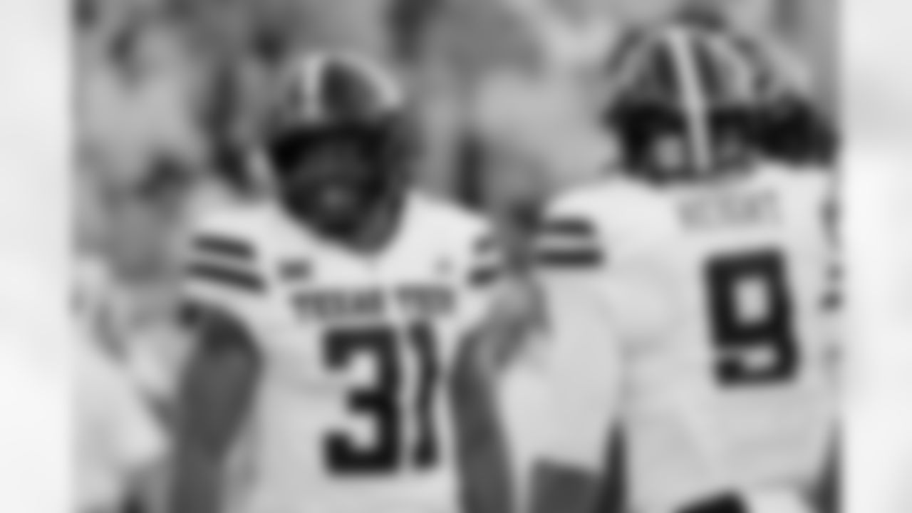 FILE - Texas Tech linebacker David Bailey (31) during an NCAA football game against Houston on Saturday, Oct. 4, 2025, in Houston. (AP Photo/Michael Wyke, File)